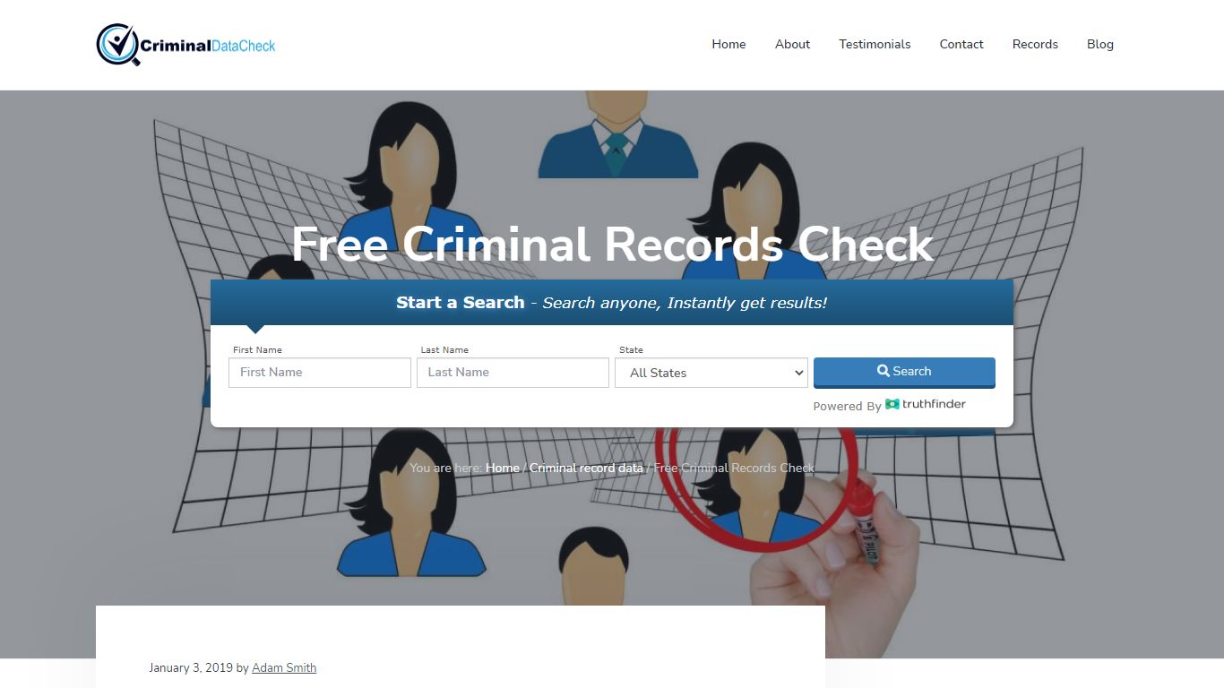 Free Criminal Records Check - Criminal Data Check - Find Criminal ...